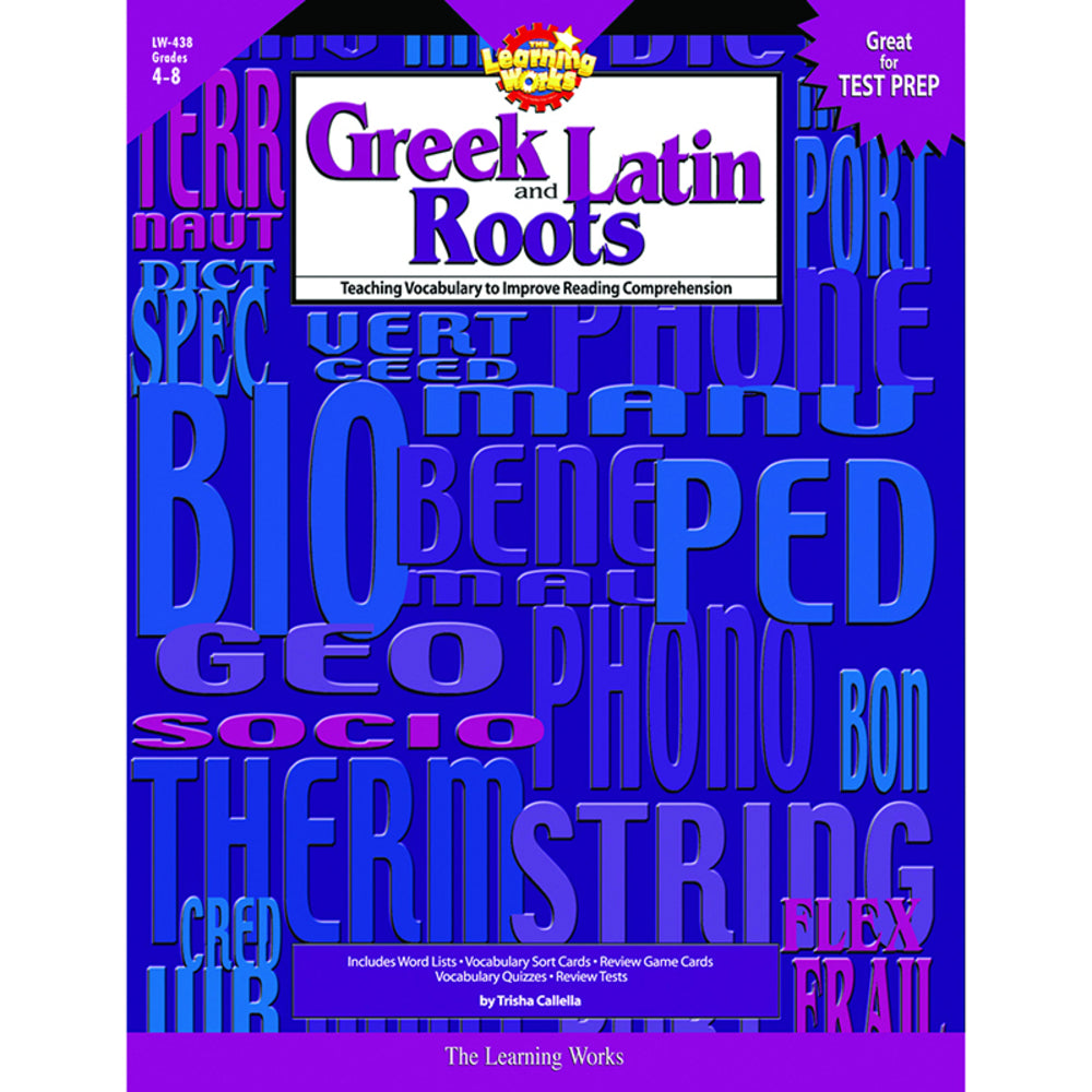 Creative Teaching Press LW-438 Greek and Latin Roots Book for Grades 4-8 Image 1