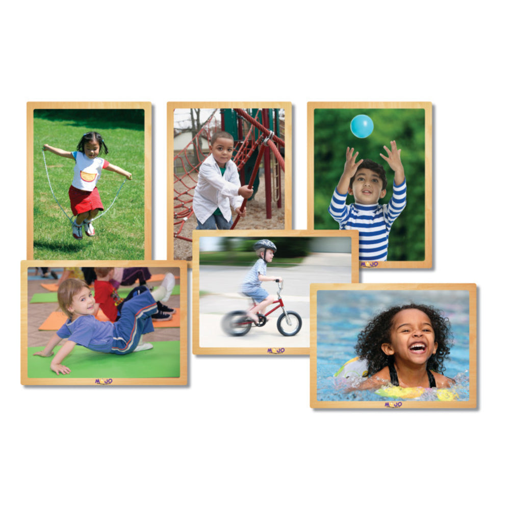 Mojo Education MJ-345129 Kids In Motion Wooden Puzzle Set Image 1