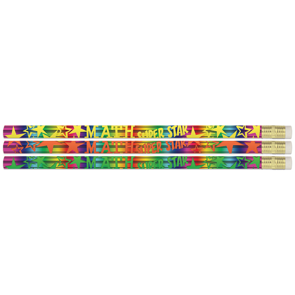 Musgrave Pencil Co Inc MUSD2500 Math Super Star Pencils Pack Image 1