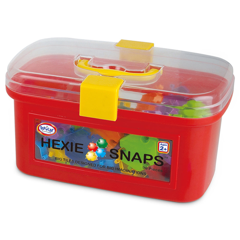 Popular Playthings Ppy18001 Hexie-Snaps Building Set with Magnetic Hexagonal Tiles Image 1