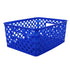 Romanoff ROM74004 Woven Basket Small Blue - Durable Plastic Storage Solution Image 1