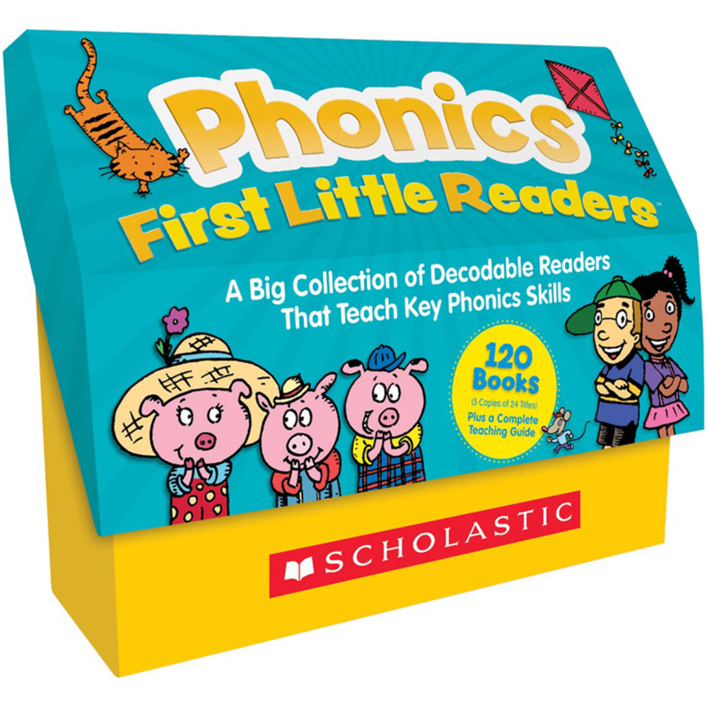 Scholastic SC-709264 Phonics First Little Readers Classroom - 120 Books, Teaching Guide Image 1