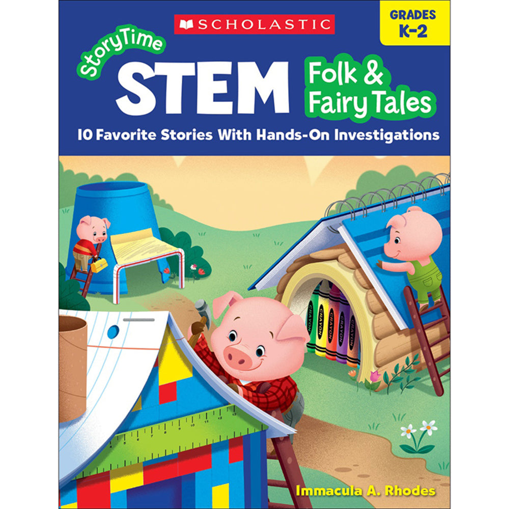 Scholastic SC-831697 STEM Storytime Grades K-2 Folk and Fairy Tales Image 1