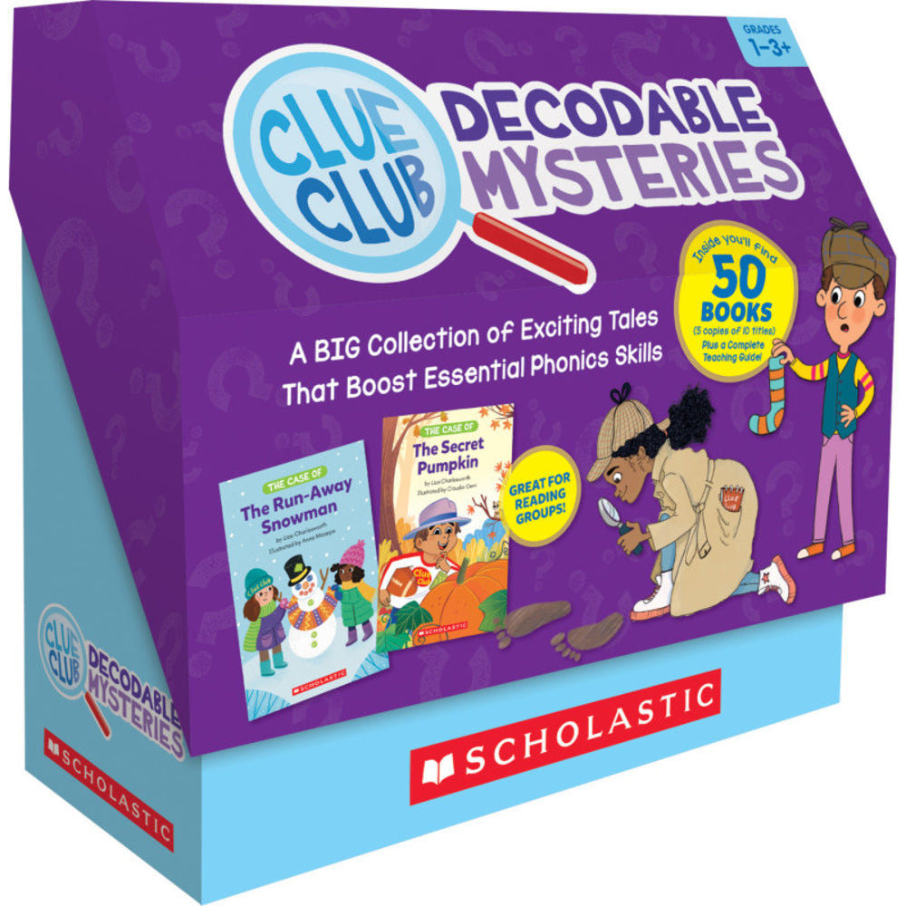 Scholastic SC-9781546108191 Clue Club Decodable Mysteries Box Set Image 1