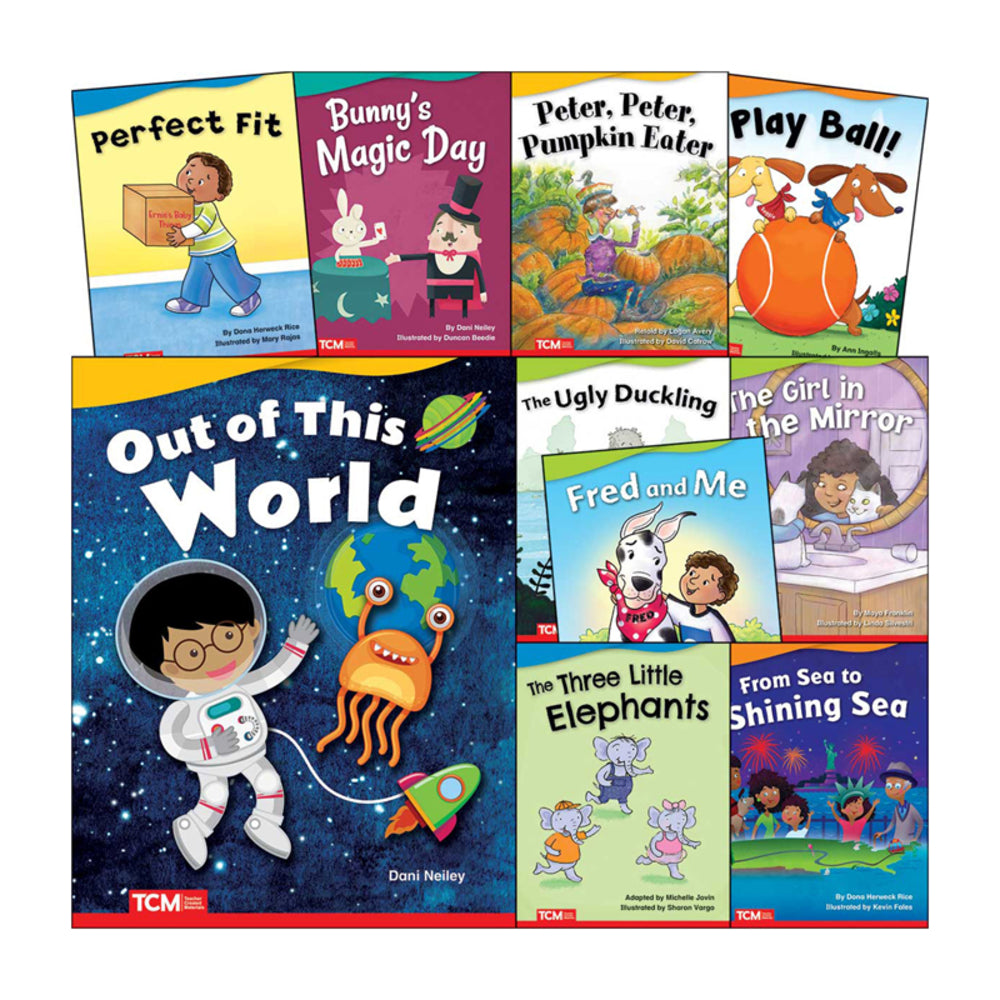 Shell Education SEP112048 Literary Text Grade K Set 2: 10-Book Collection for Beginning Readers Image 1
