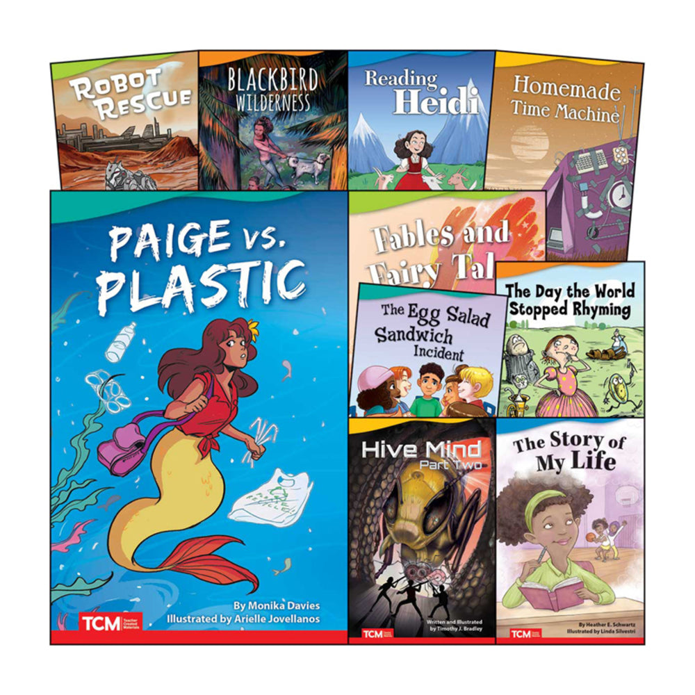 Shell Education SEP118372 Literary Text Grade 5 Set 2: 10-Book Collection Image 1