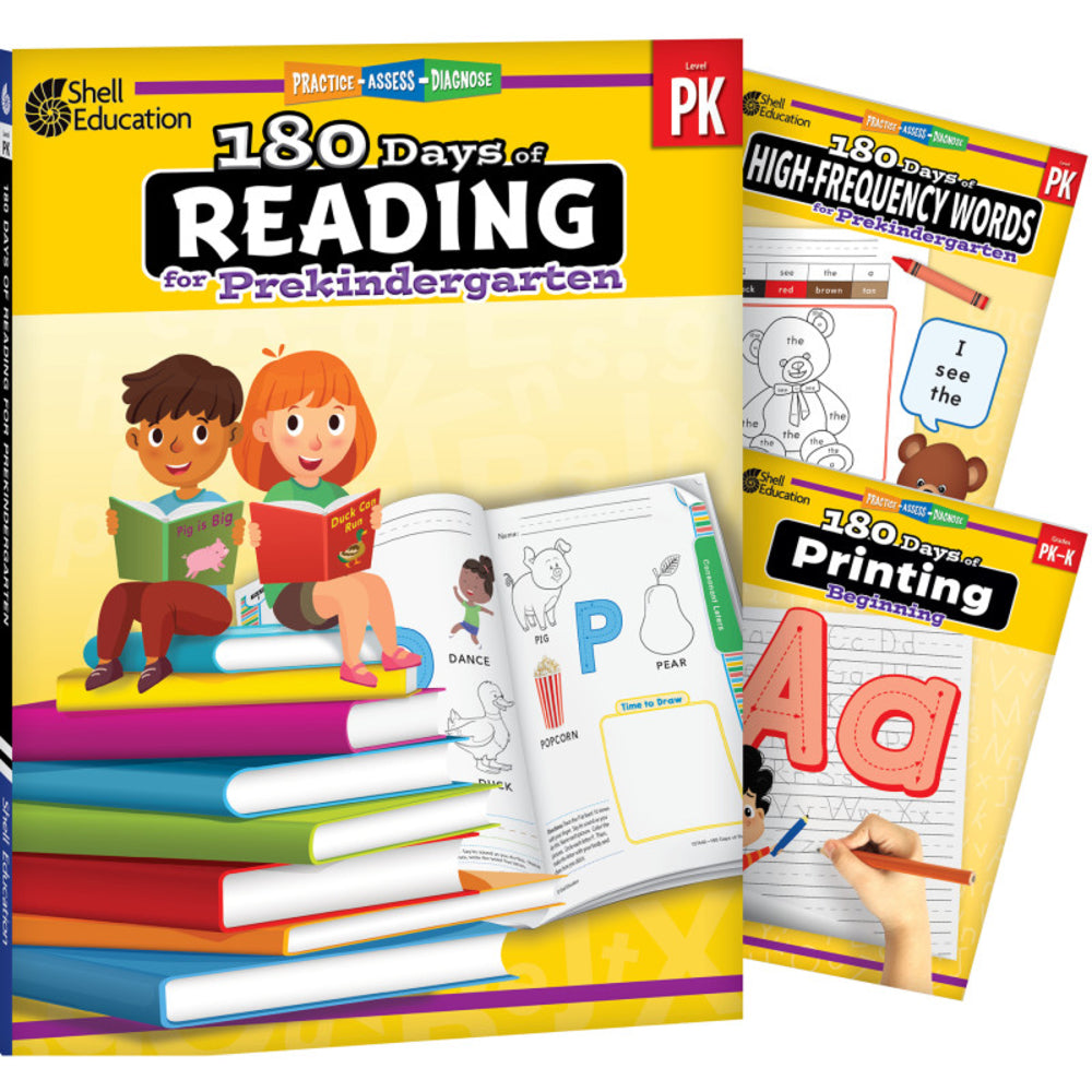 Shell Education SEP147648 180 Days Reading High-Frequency Words & Printing Image 1