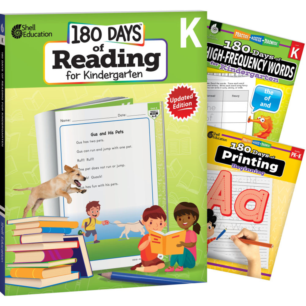Shell SEP147649 180 Days Reading High-Frequency Words & Printing Practice Image 1