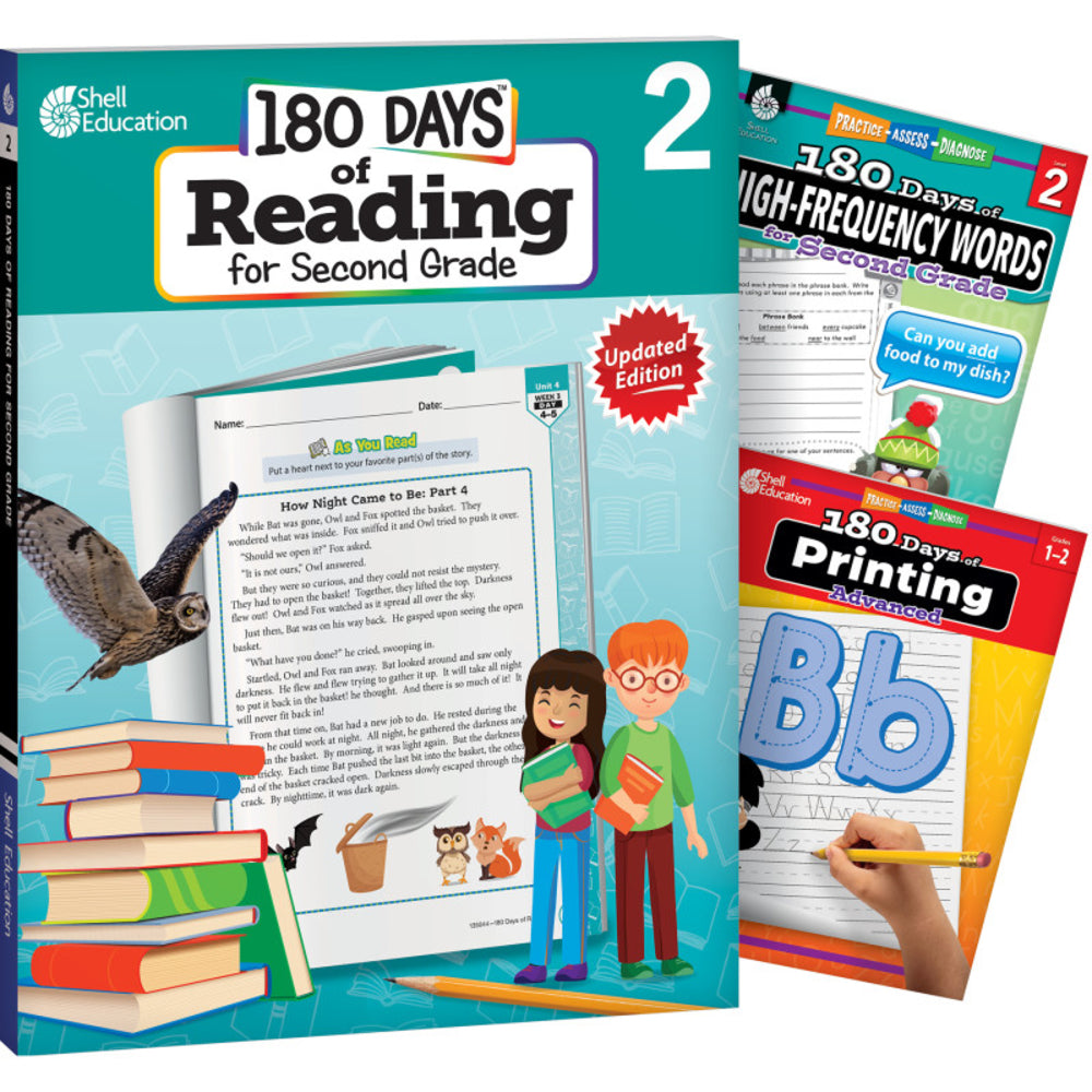 Shell Education SEP147651 180 Days Reading High-Frequency Words & Printing Set Image 1