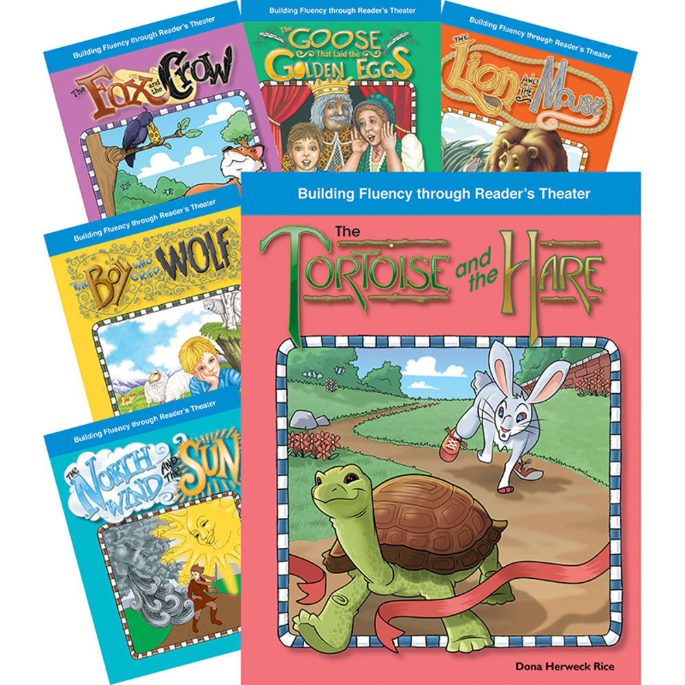 Shell Education SEP16166 Reader's Theater: Fables 8-Book Set - Educational Resource for Engaging Reading Skills Image 1