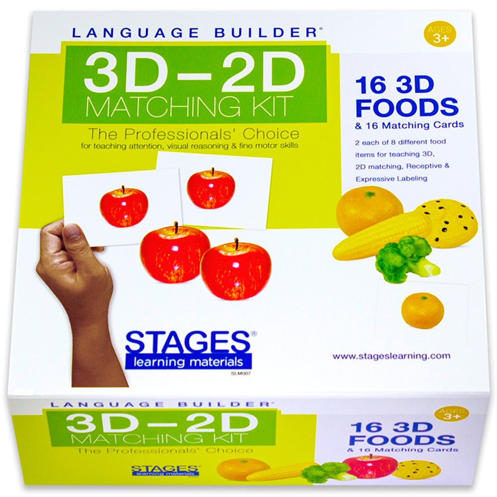 STAGES LEARNING MATERIALS SLM007 Language Builder 3D&Ndash;2D Matching Kit Image 1