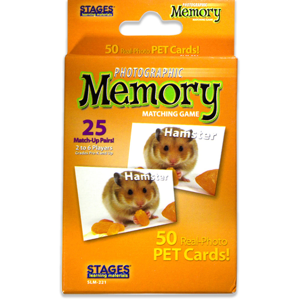 Stages SLM221 Photographic Memory Matching Game Pets Image 1