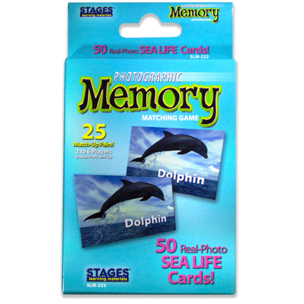 Stages SLM222 Memory Matching Game Sea Life Image 1