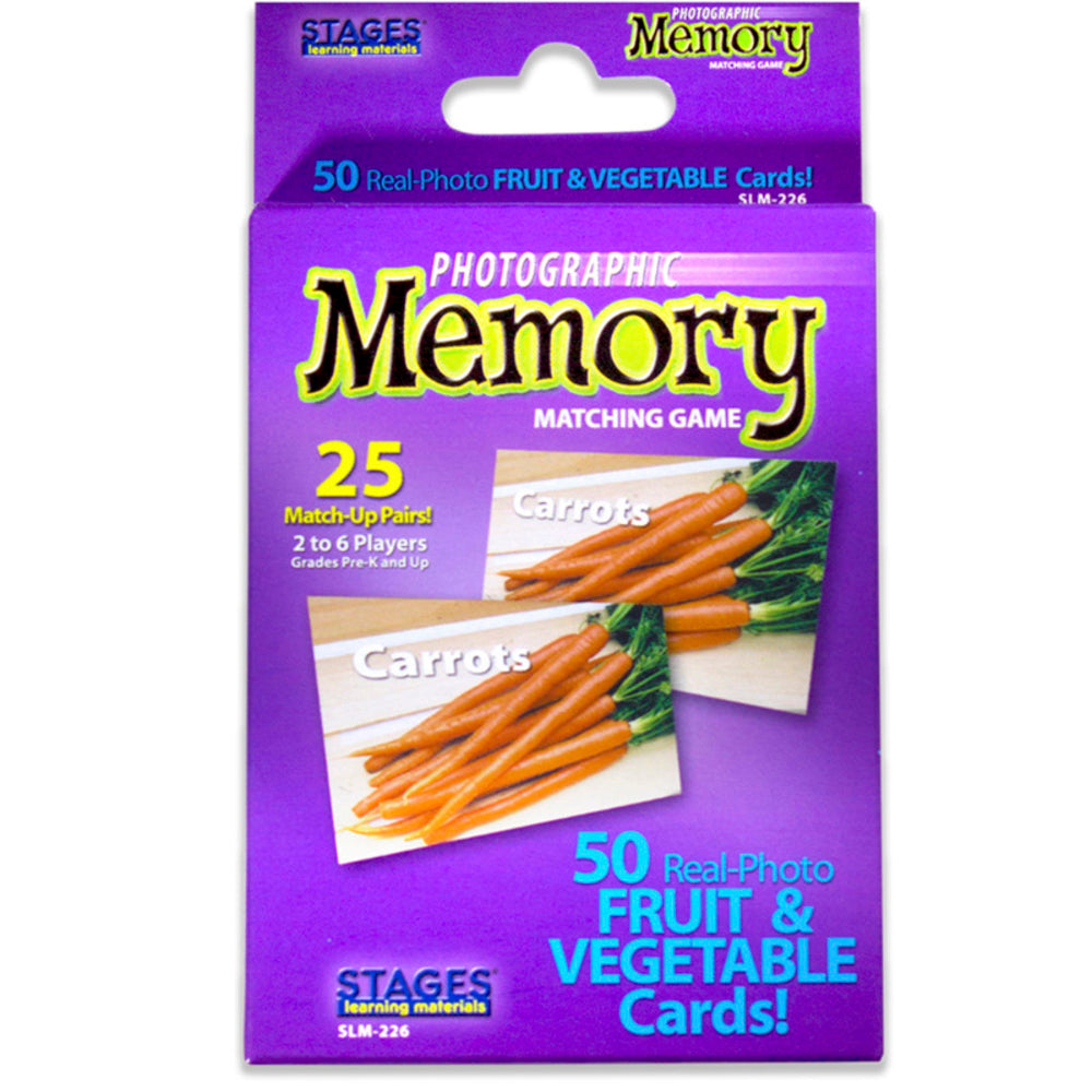 Stages Learning Materials SLM226 Memory Matching Game Fruit Image 1