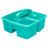 Storex STX00952U06C Small Caddy Teal - 3 Compartments - Comfort Handle Image 1