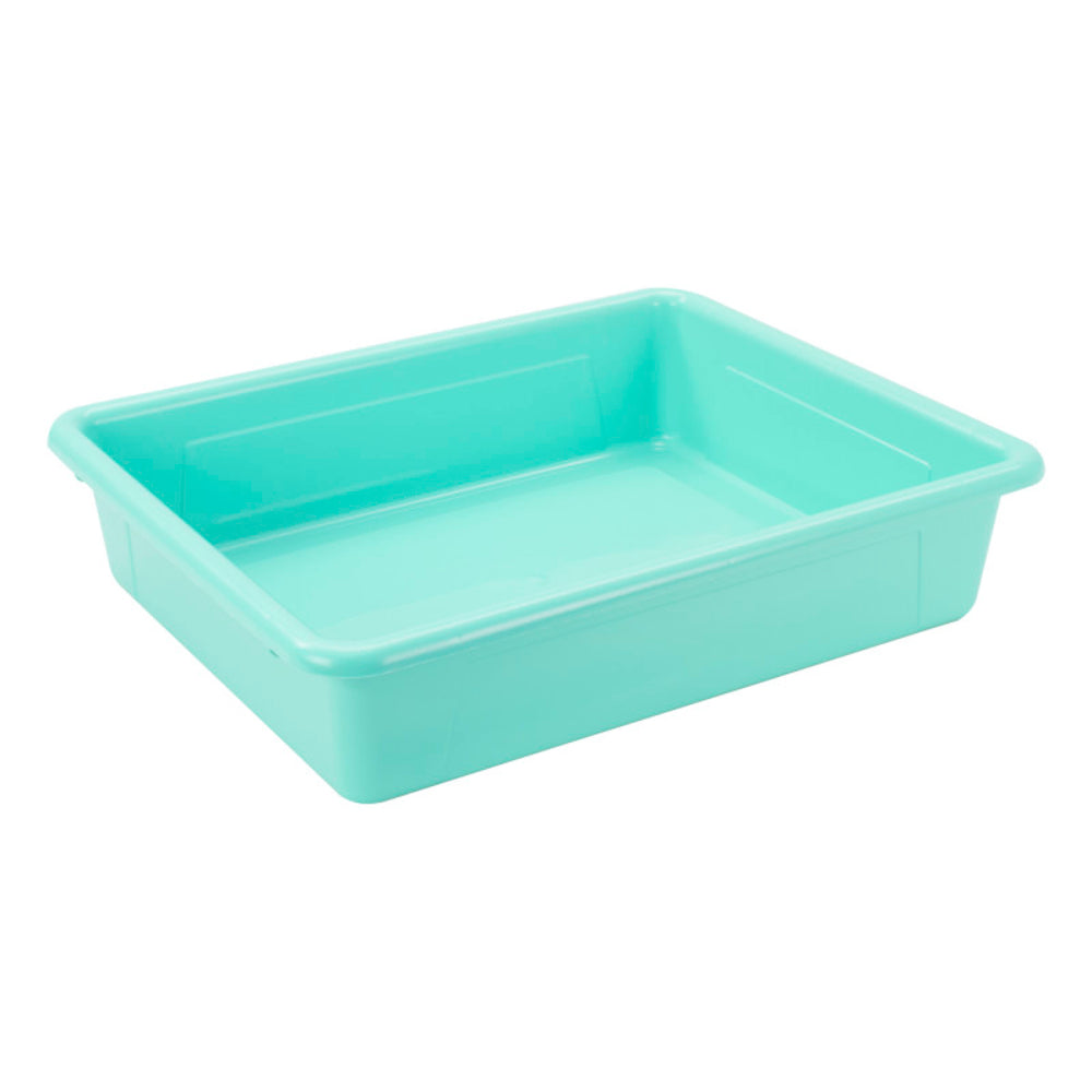Storex STX62522U05C Flat Storage Tray Teal 5-Pack - Letter-Sized Organizer for STEM & STEAM Image 1