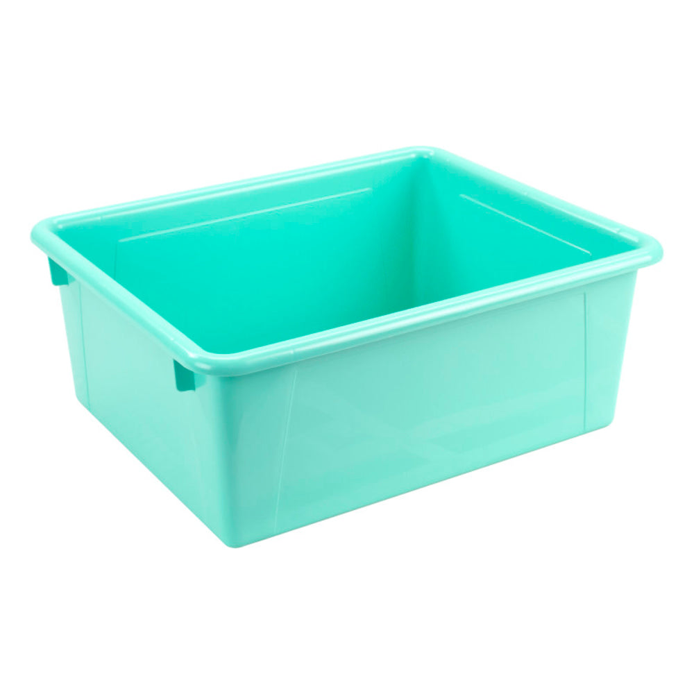 Storex STX62529U05C Deep Storage Tray Teal - Letter-Sized Organizer, STEM/STEAM Color Coding Image 1
