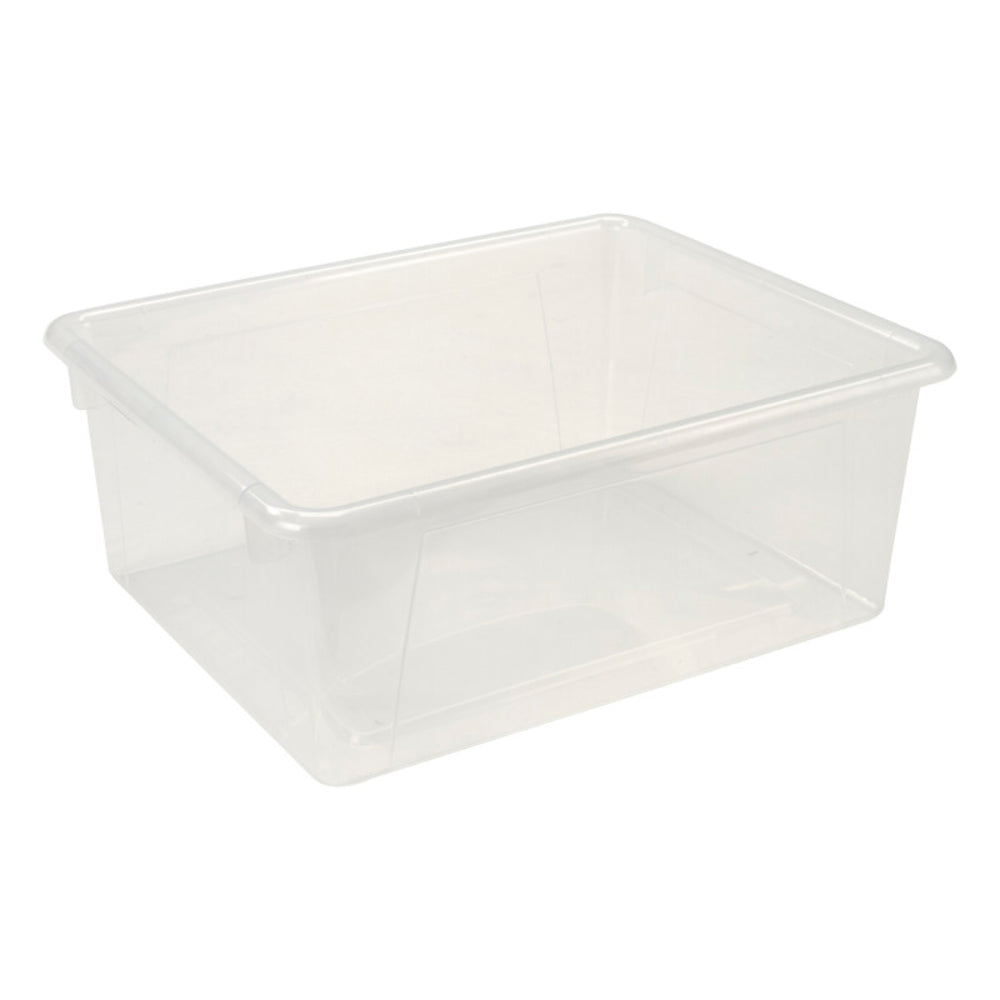 Storex STX62532U05C Deep Storage Tray Clear 10x13x5 - STEM/STEAM Organization Image 1