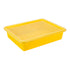 Storex STX62538U05C Letter Size Flat Storage Tray Lid Yellow Image 1