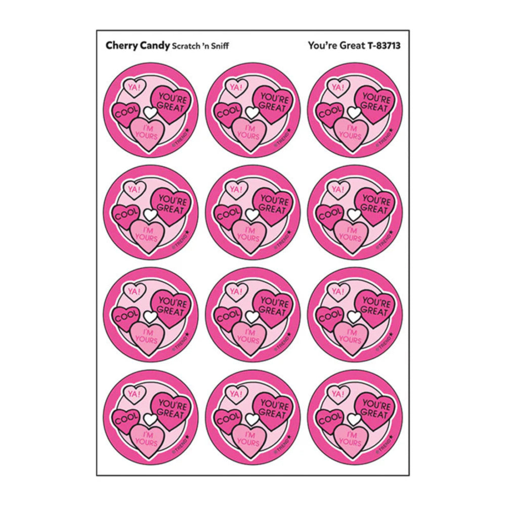 Trend Enterprises Inc. T-83713 Cherry Candy Scent Stickers Image 1