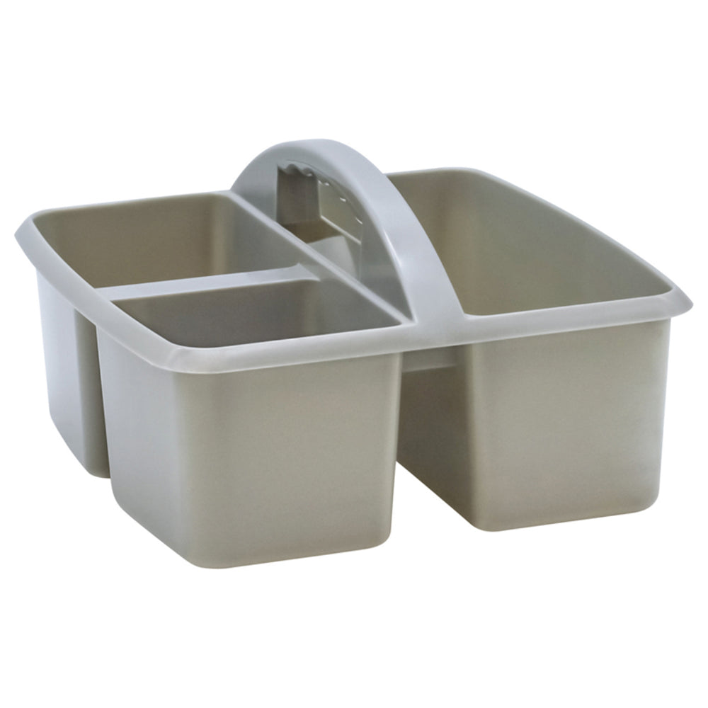 Teacher Created Resources TCR20441 Gray Plastic Storage Caddy Image 1