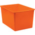Teacher Created Resources TCR20447 Orange Plastic Multi-Purpose Bin Image 1