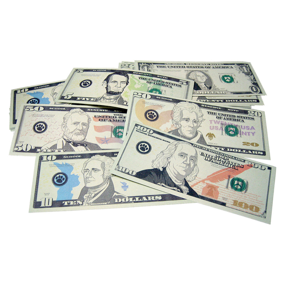 Teacher Created Resources TCR20638 Play Money: Assorted Bills - Grade K-4 Image 1