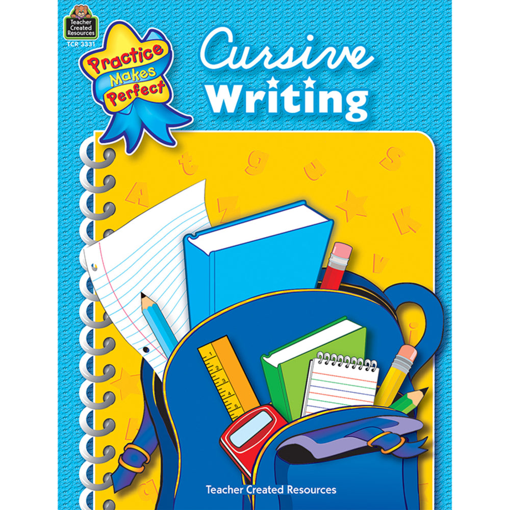 Teacher Created Resources TCR3331 Cursive Writing Book for Grades 1-3 Image 1