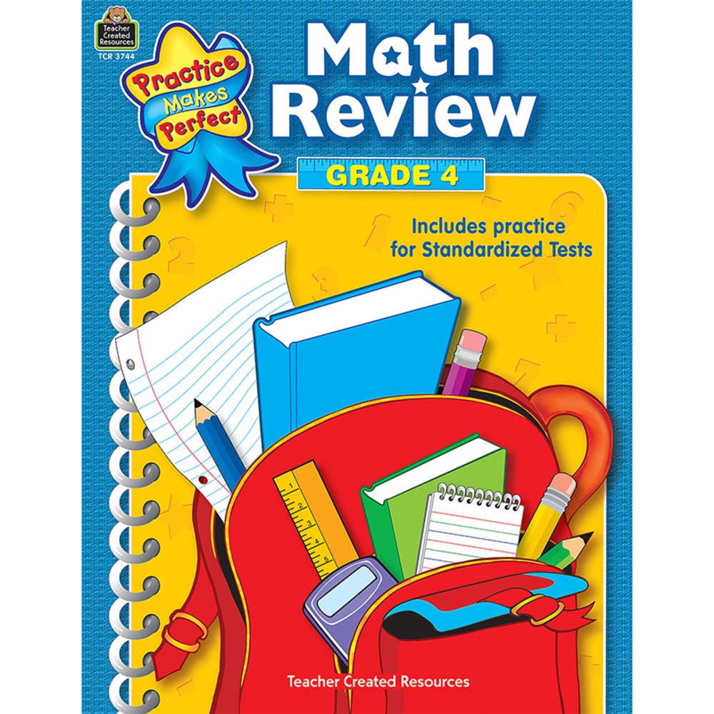 Teacher Created Resources TCR3744 Math Review Grade 4 Image 1