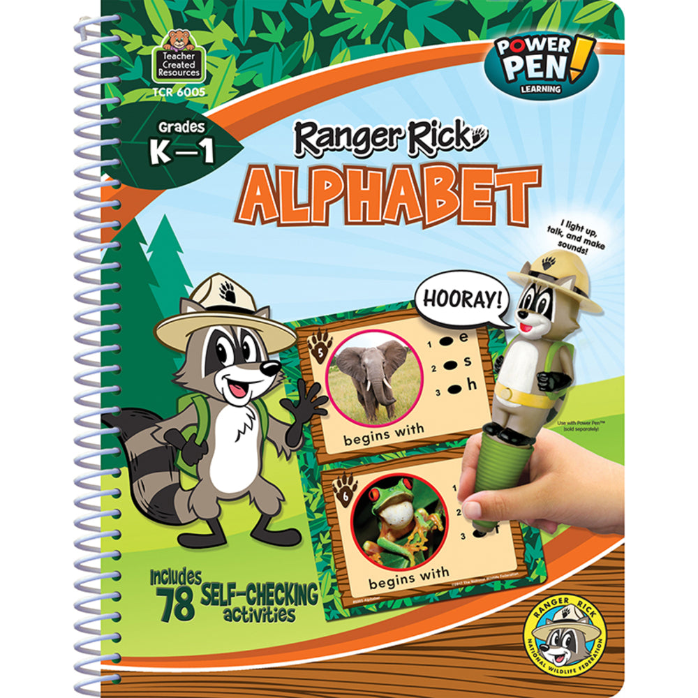 Teacher Created Resources TCR6005 Ranger Rick Power Pen Learning Book: Alphabet Image 1