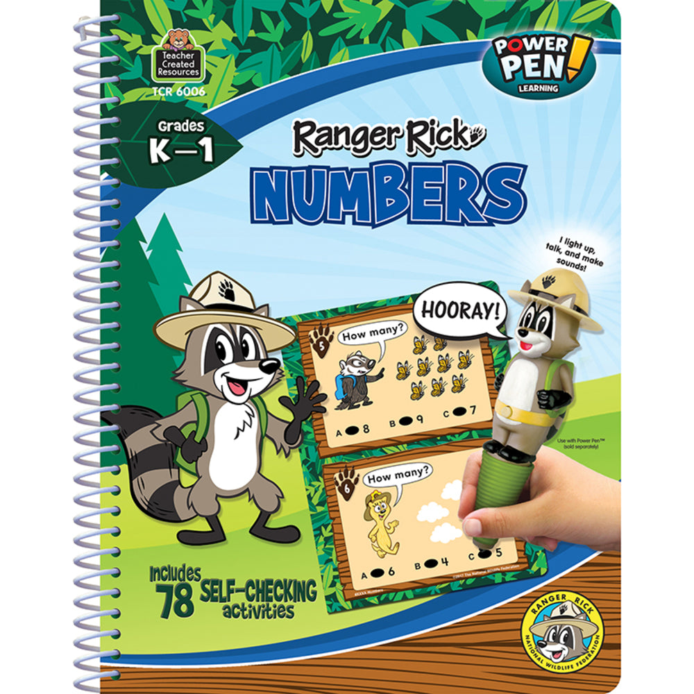 Teacher Created Resources TCR6006 Ranger Rick Power Pen Learning Book: Numbers - 78 Activities Image 1