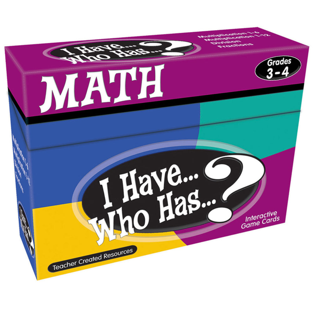 Teacher Created Resources TCR7819 Math Game Grade 3-4 Image 1