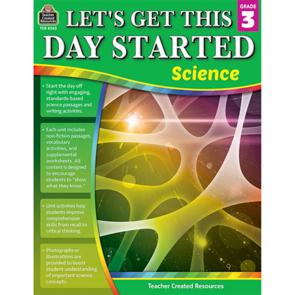 Teacher Created Resources TCR8263 Let's Get This Day Started Science Grade 3 - Interactive Learning Resource Image 1