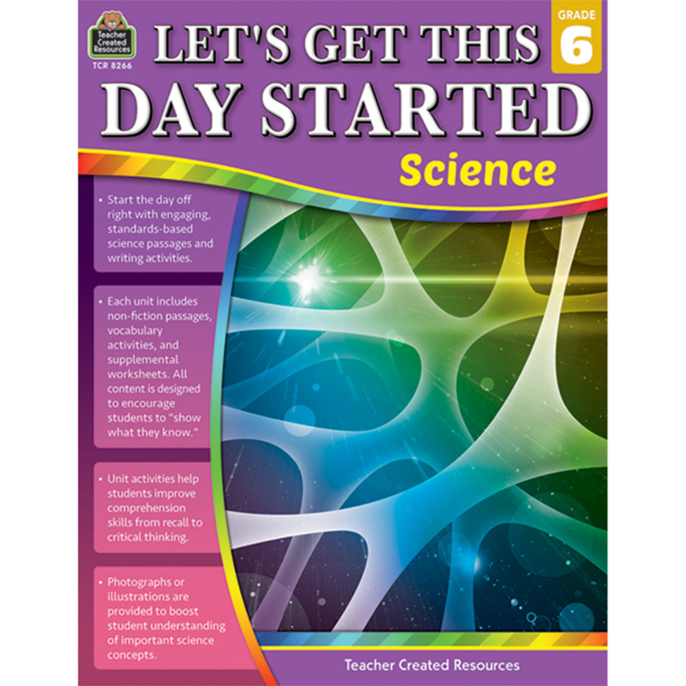 Teacher Created Resources TCR8266 Lets Get This Day Started: Science Grade 6 - Educational Resource for Teachers Image 1