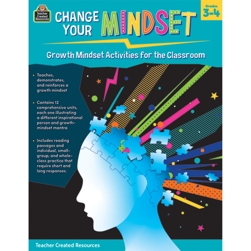 Teacher Created Resources TCR8310 Change Your Mindset: Growth Mindset Educational Resource Image 1