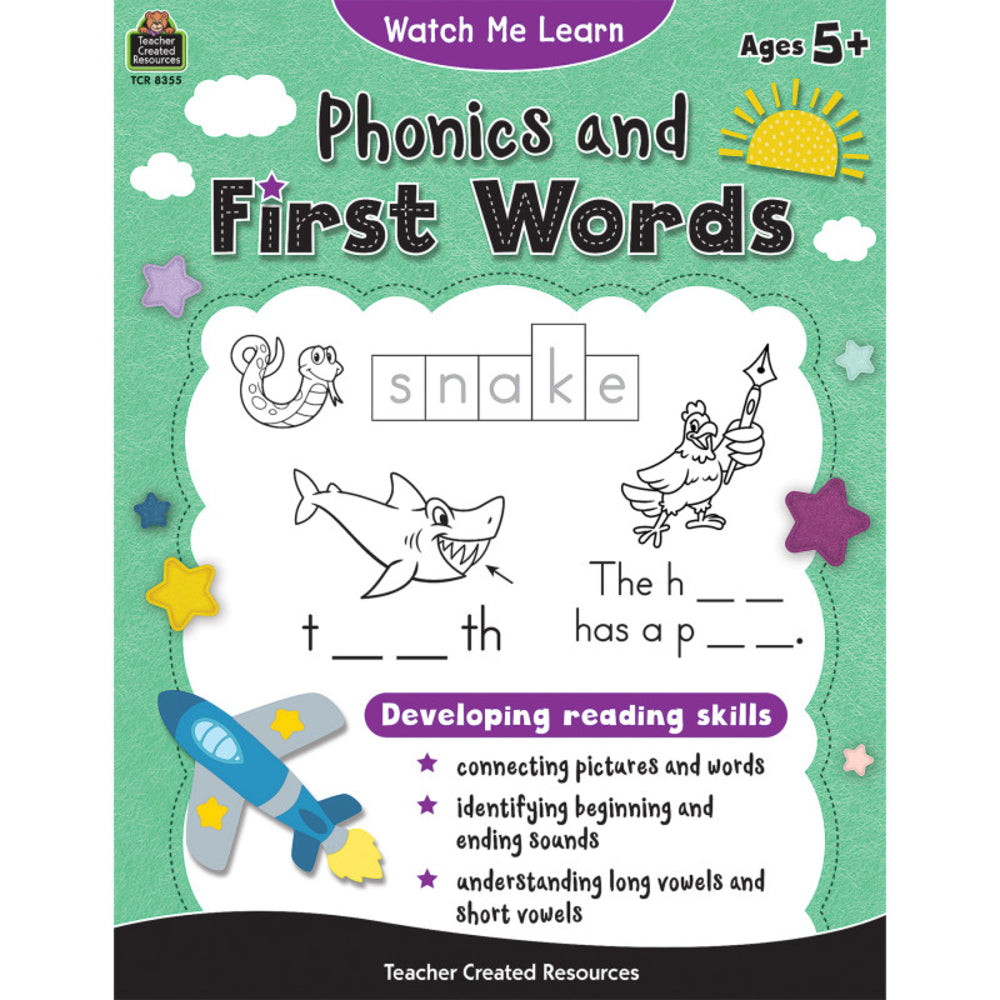 Teacher Created Resources TCR8355 Phonics And First Words Book Image 1