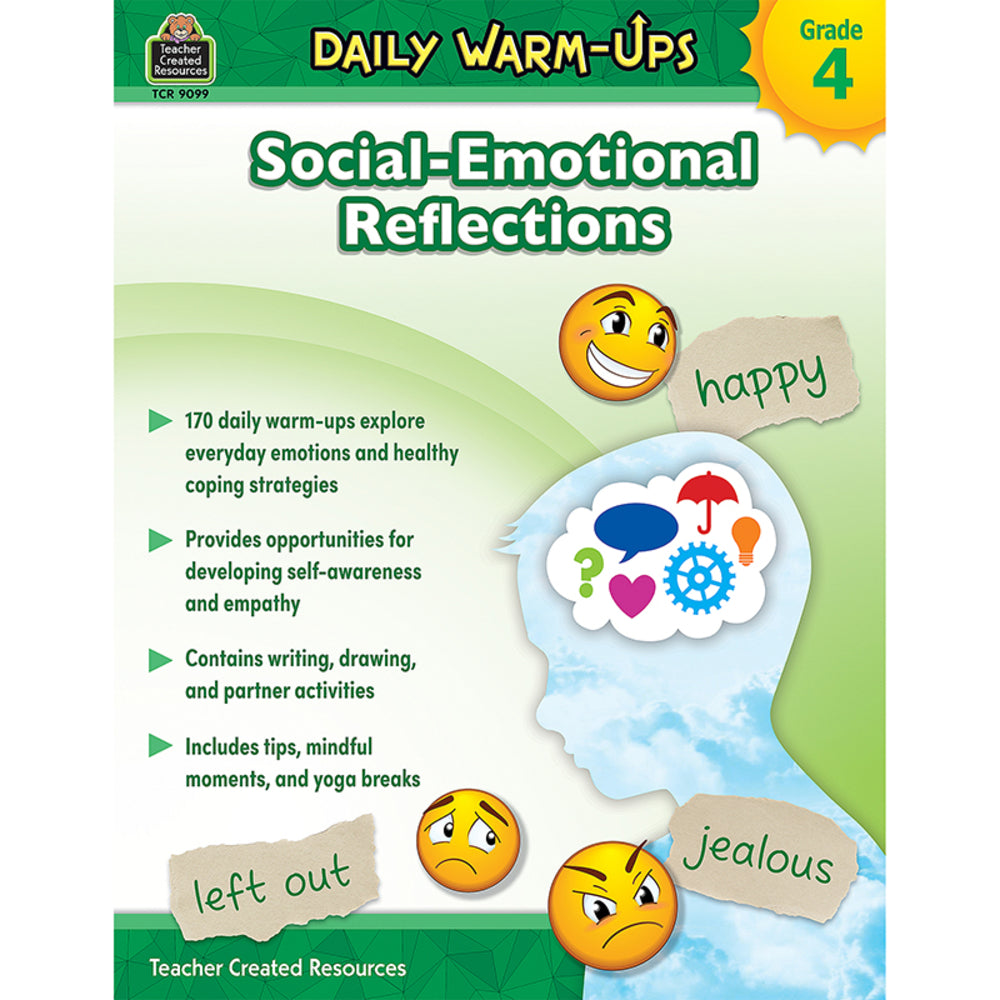 Teacher Created Resources Tcr9099 Daily Warm-Ups: Social-Emotional Reflections Image 1