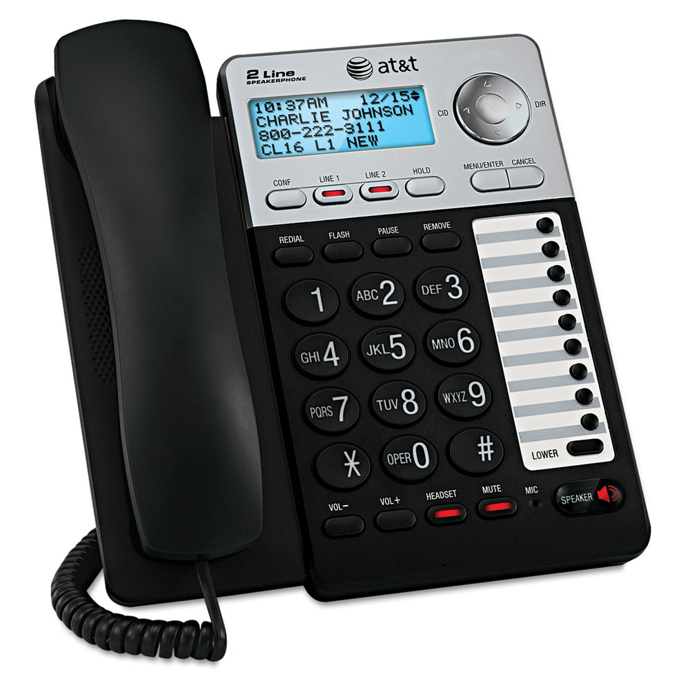 Vtech ML17929 2-Line Speakerphone Caller ID - Black/Silver