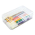 Gem Polypropylene Pencil Box, Clear, Holds 100 Pencils