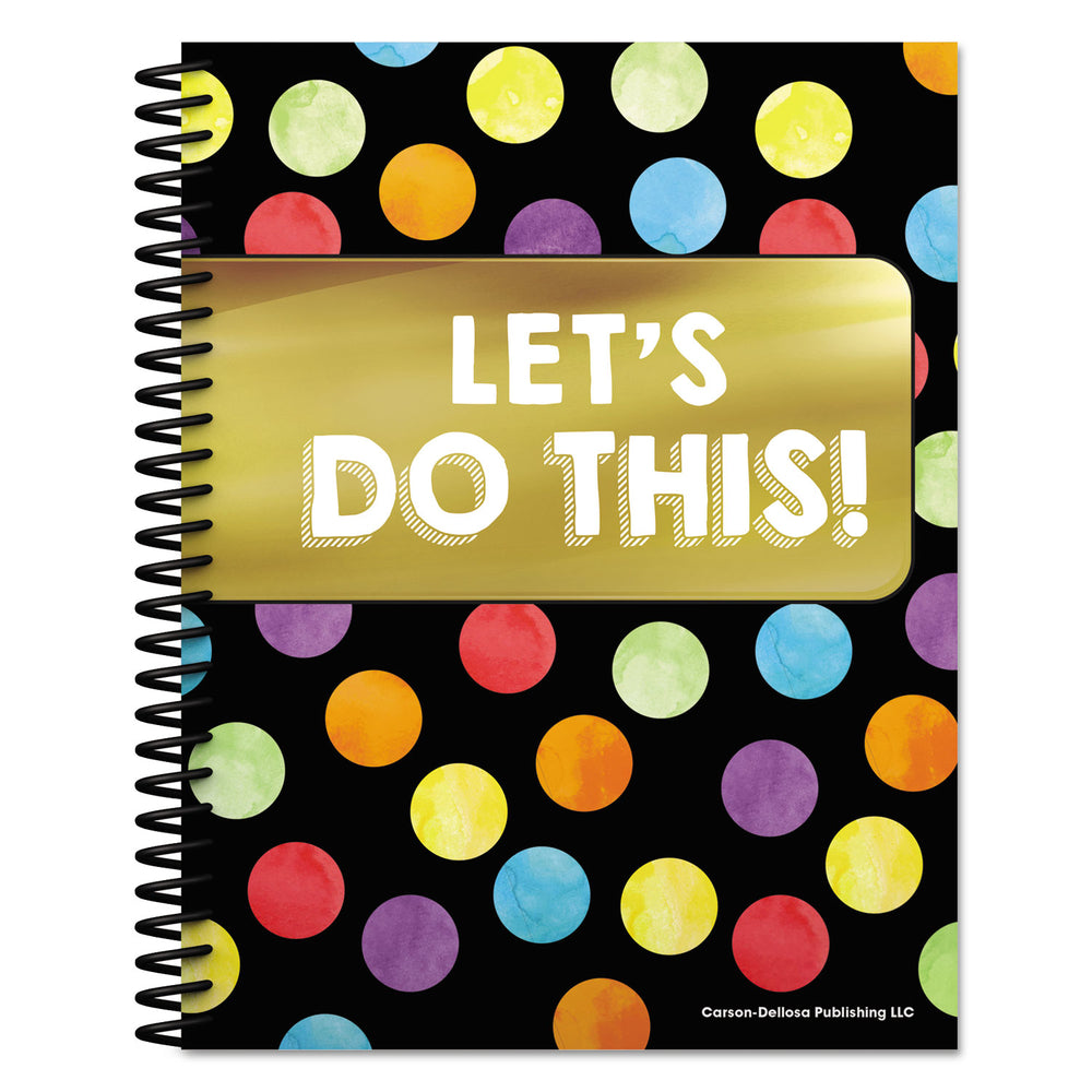 Carson Dellosa CD-105000 Teacher Planner Book Celebrate Learning 128-Page Spiral-Bound Image 1