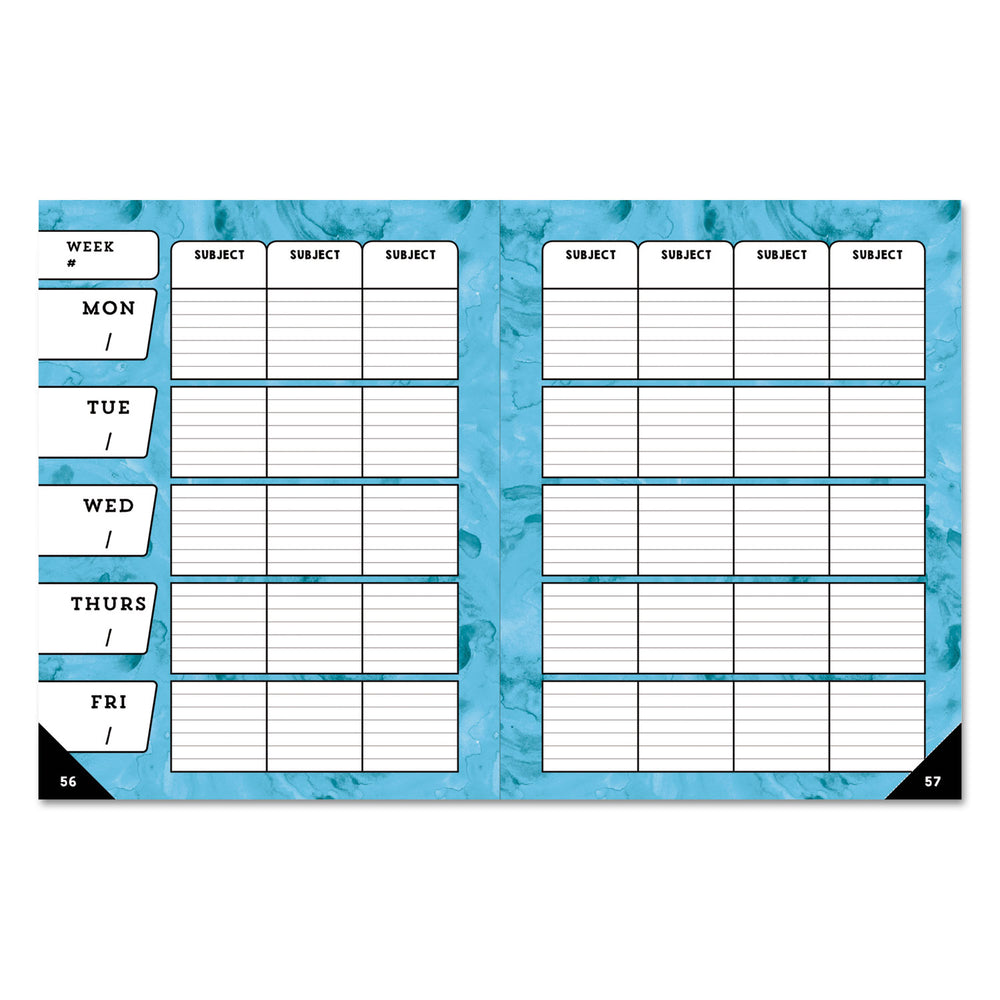 Carson Dellosa CD-105000 Teacher Planner Book Celebrate Learning 128-Page Spiral-Bound