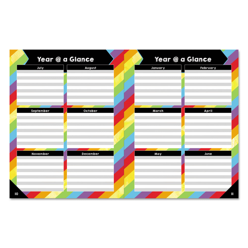 Carson Dellosa CD-105000 Teacher Planner Book Celebrate Learning 128-Page Spiral-Bound