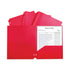 C-LINE PRODUCTS INC CLI33934 Two-Pocket Poly Portfolio Three-Hole Punch Red 1Ea  Image 1