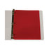 C-LINE PRODUCTS INC CLI33934 Two-Pocket Poly Portfolio Three-Hole Punch Red 1Ea