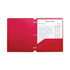 C-LINE PRODUCTS INC CLI33934 Two-Pocket Poly Portfolio Three-Hole Punch Red 1Ea