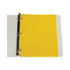 poly Two-Pocket Heavyweight Portfolio Folder 3-Hole Punch Yellow