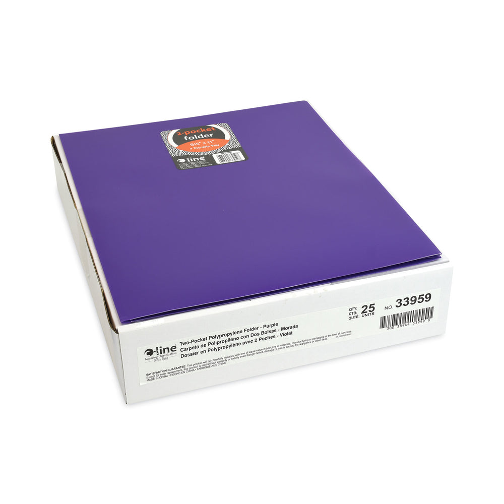 C-LINE PRODUCTS INC CLI33959 Two-Pocket Heavyweight Poly Portfolio Folder