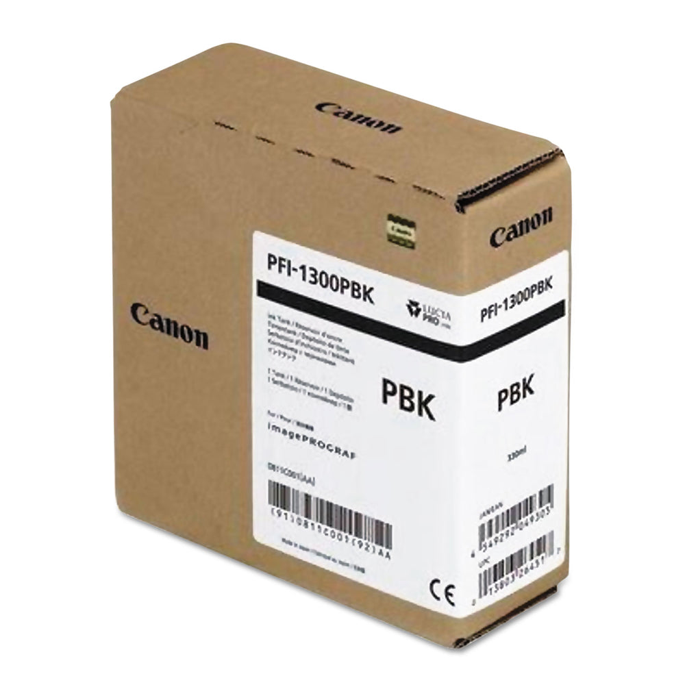 Canon 0811C001 PFI1300 PBK Pigment Ink Tank 330ml Image 1