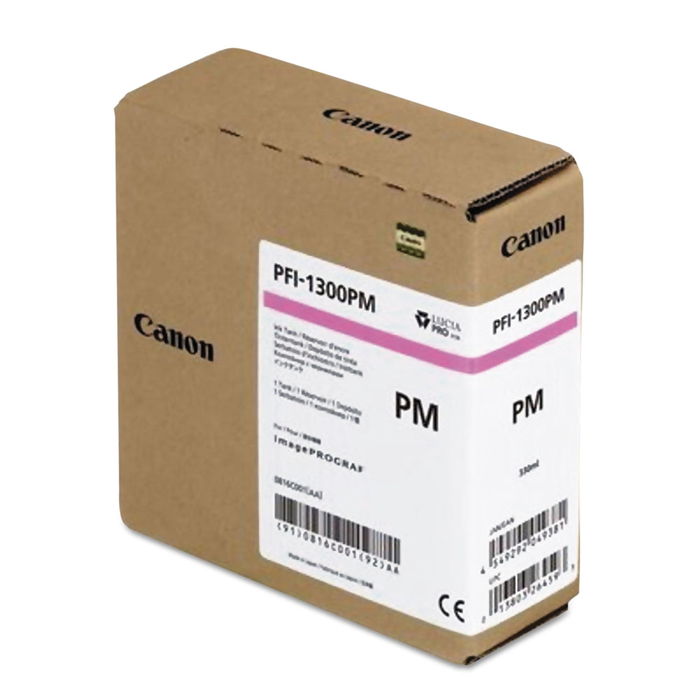 Canon PFI-1300 PM Ink Tank 330ml Photo Magenta Pigment Image 1