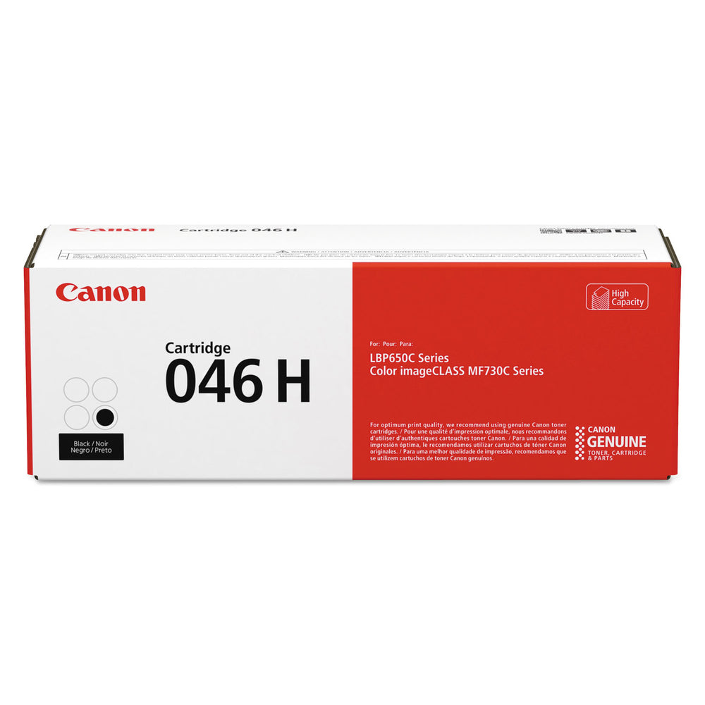 Canon 1254C001 (046) Laser Printer Toner - Black, 6,300 Page-Yield Image 1
